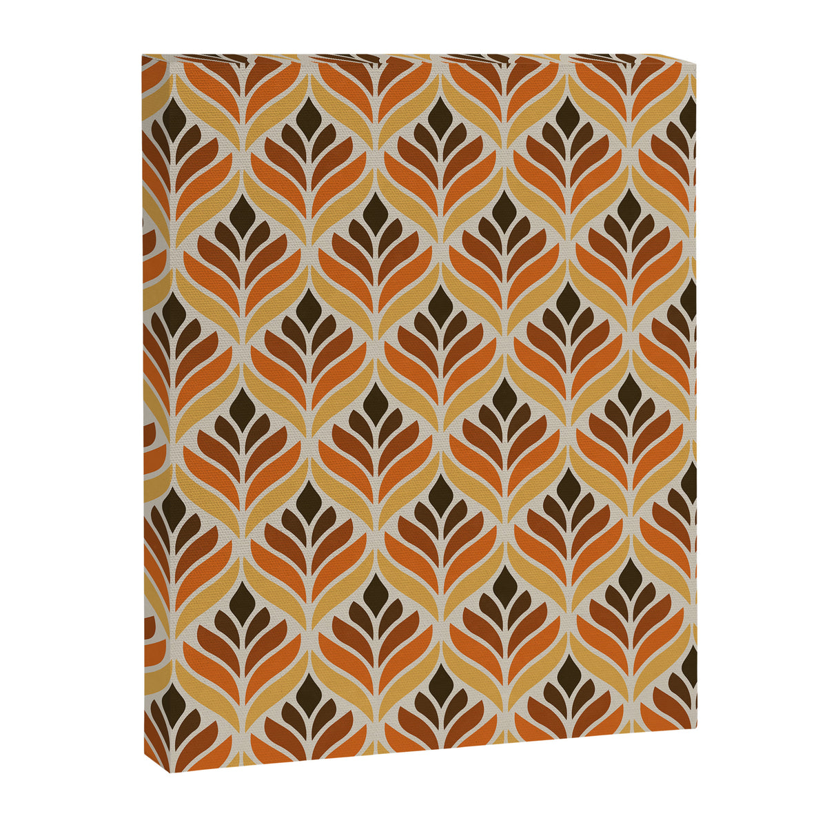 Retro Flower Pattern Canvas Print Gallery Image 6