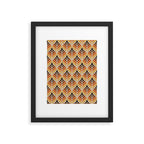 Retro Flower Pattern Framed Art Print Gallery Image 4