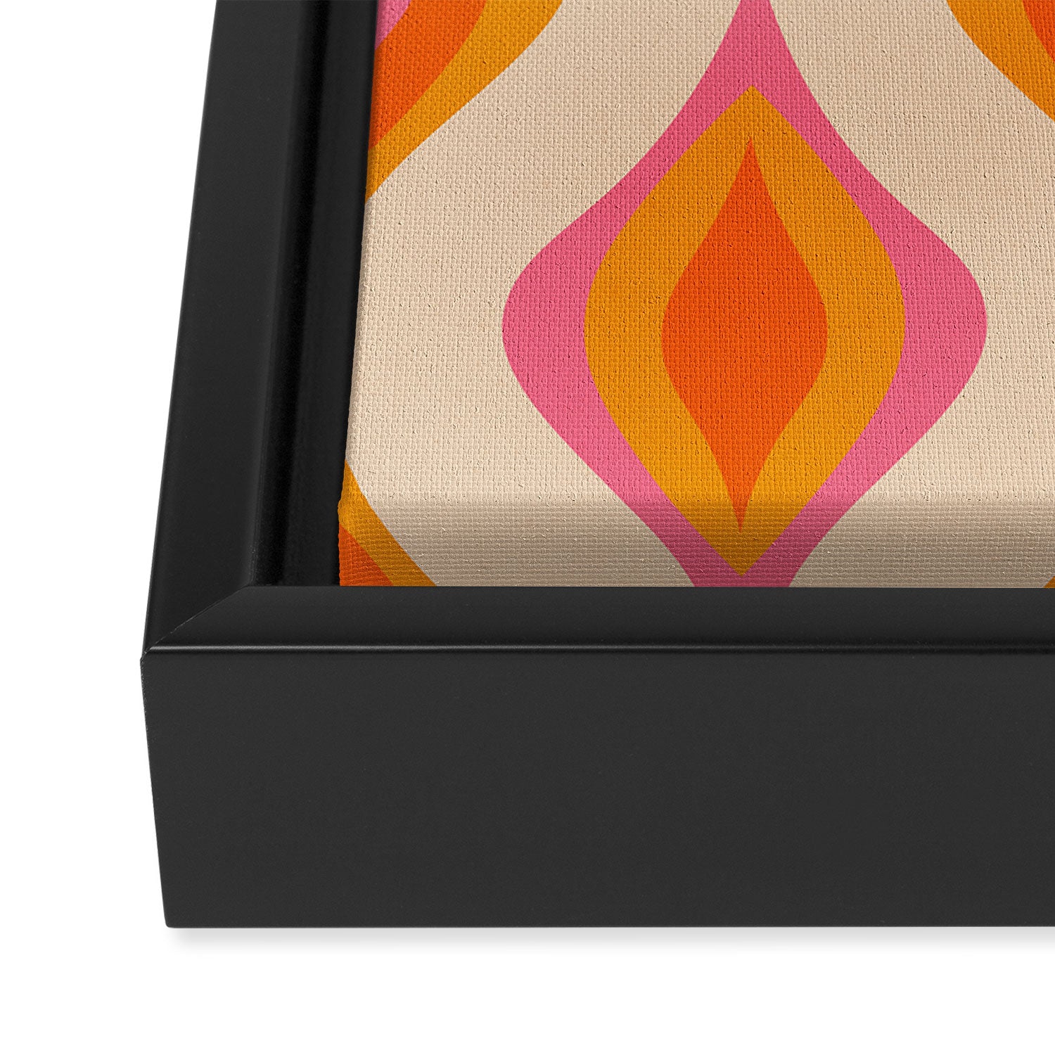 Retro Pattern #1 Framed Canvas Print Gallery Image 3