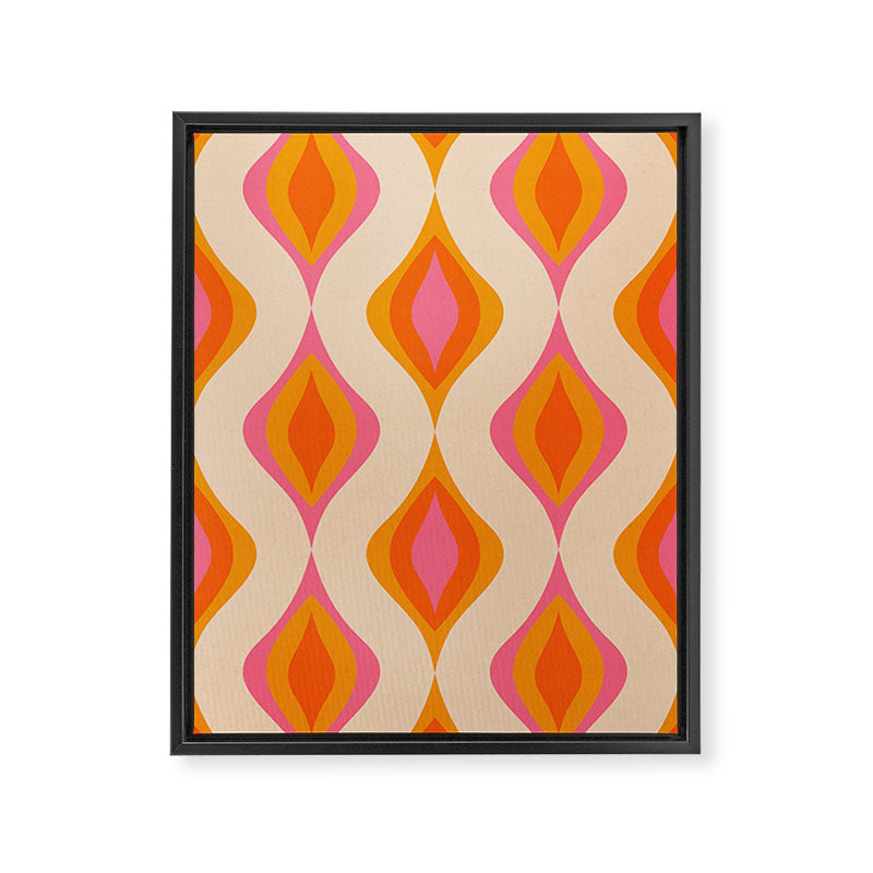 Retro Pattern #1 Framed Canvas Print Gallery Image 6