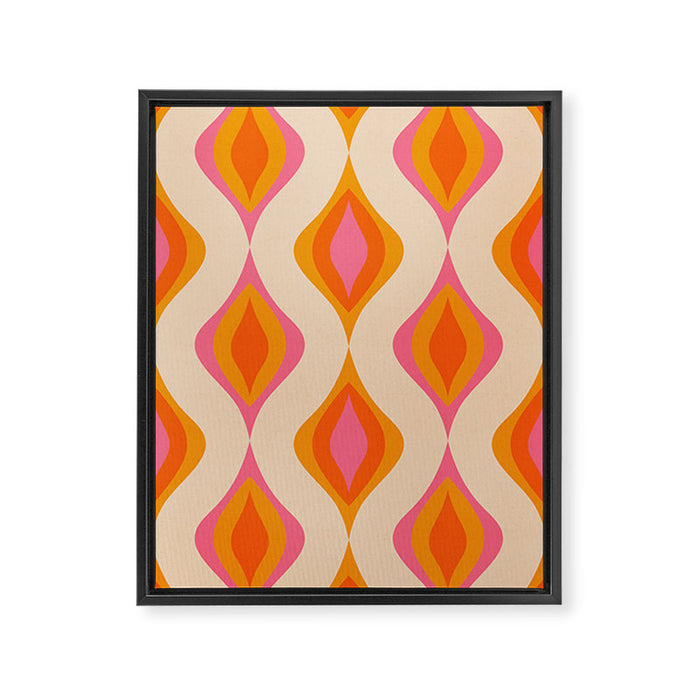 Retro Pattern #1 Framed Canvas Print Gallery Image 1