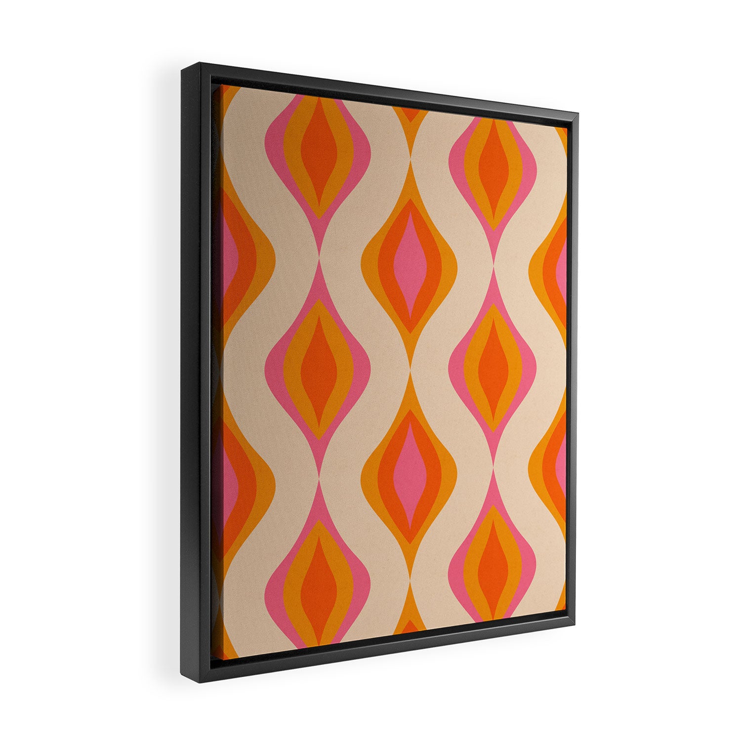 Retro Pattern #1 Framed Canvas Print Gallery Image 2