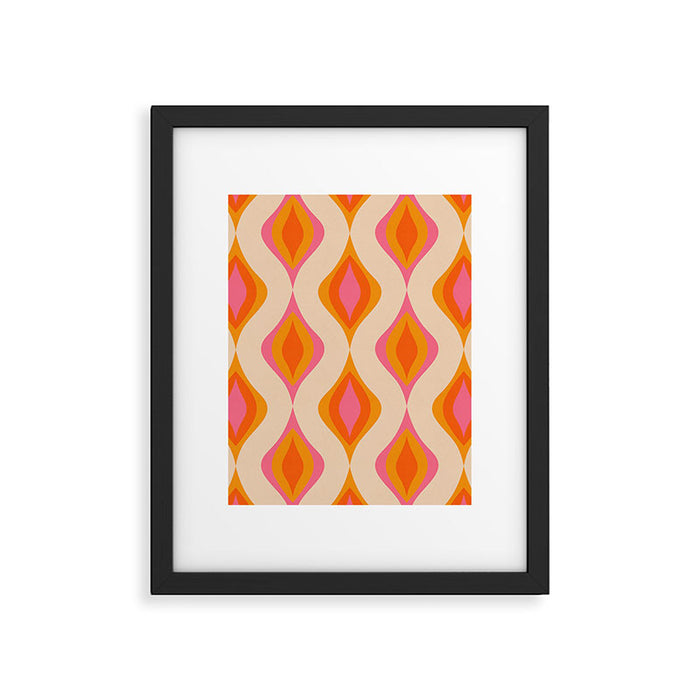 Retro Pattern #1 Framed Art Print Gallery Image 1