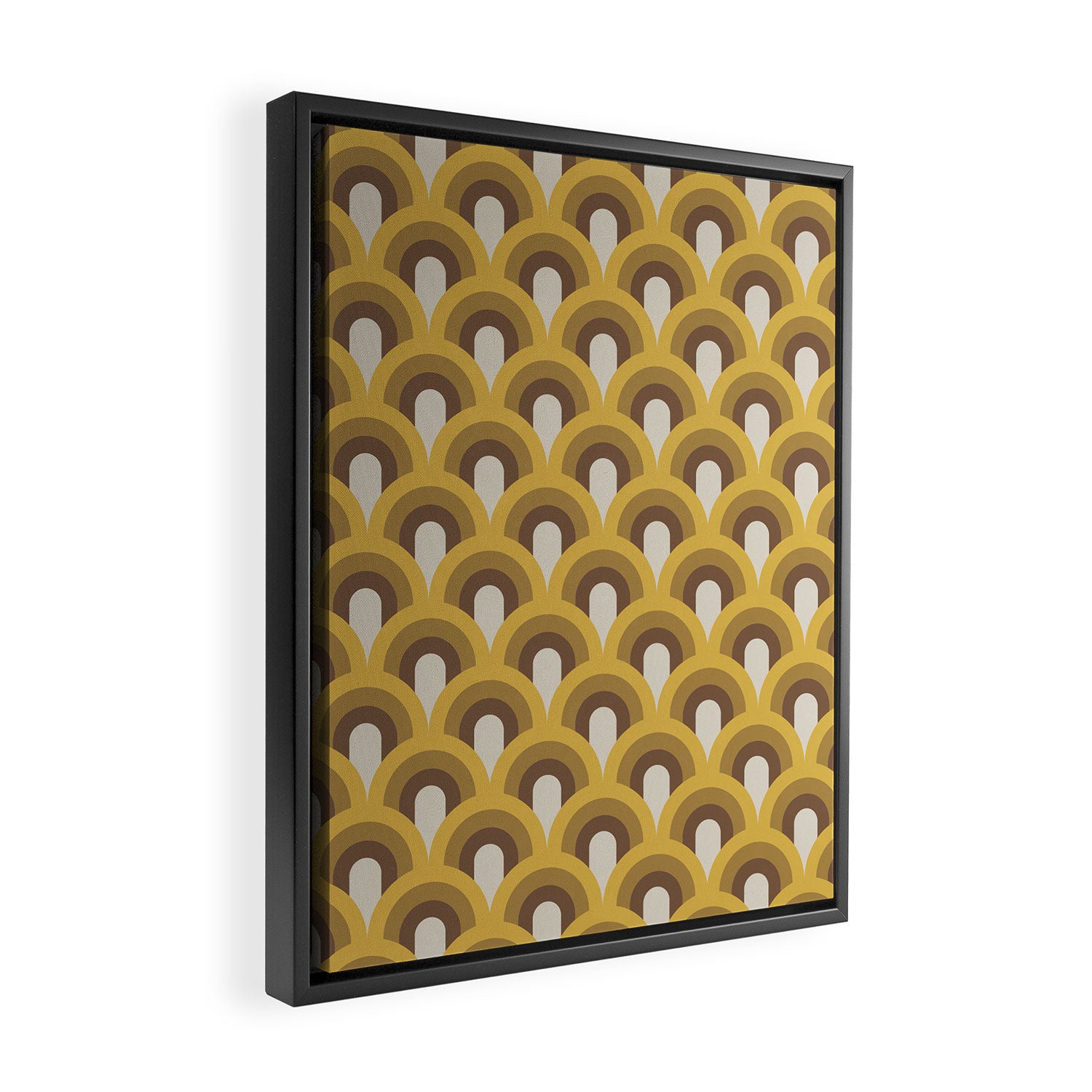 Retro Rainbows Framed Canvas Print Gallery Image 2