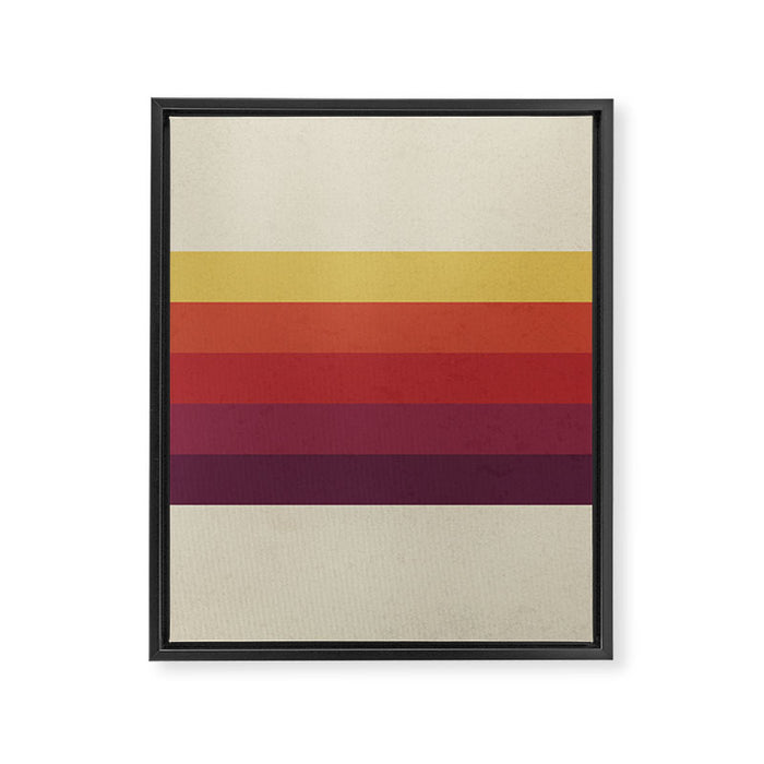 Retro Video Cassette Color Palette Framed Canvas Print Gallery Image 1