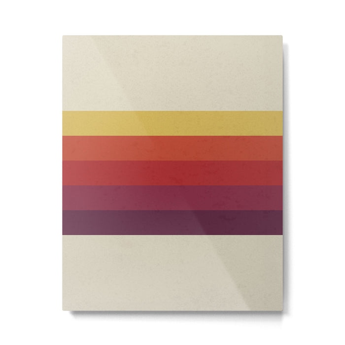 Retro Video Cassette Color Palette Metal Print Gallery Image 1