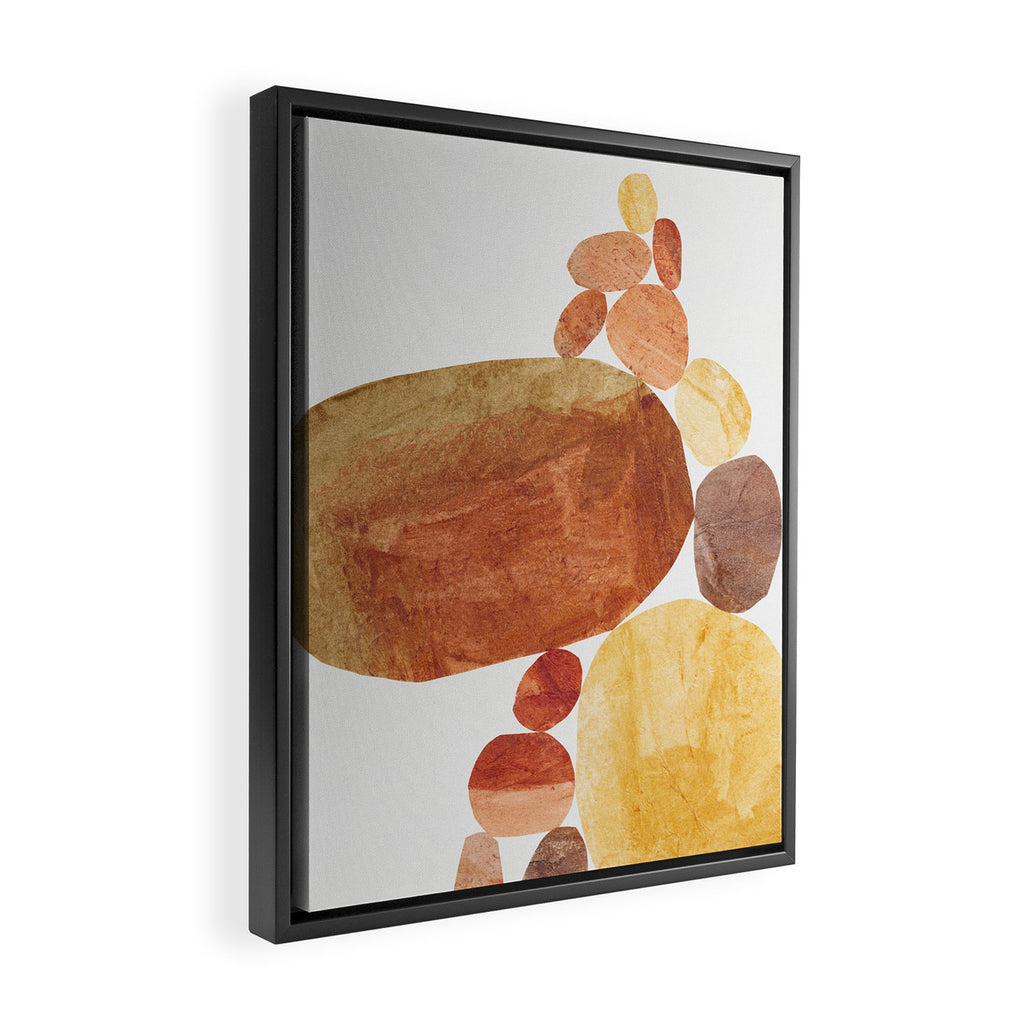 Rock Balancing #2 Framed Canvas Print Gallery Image 2