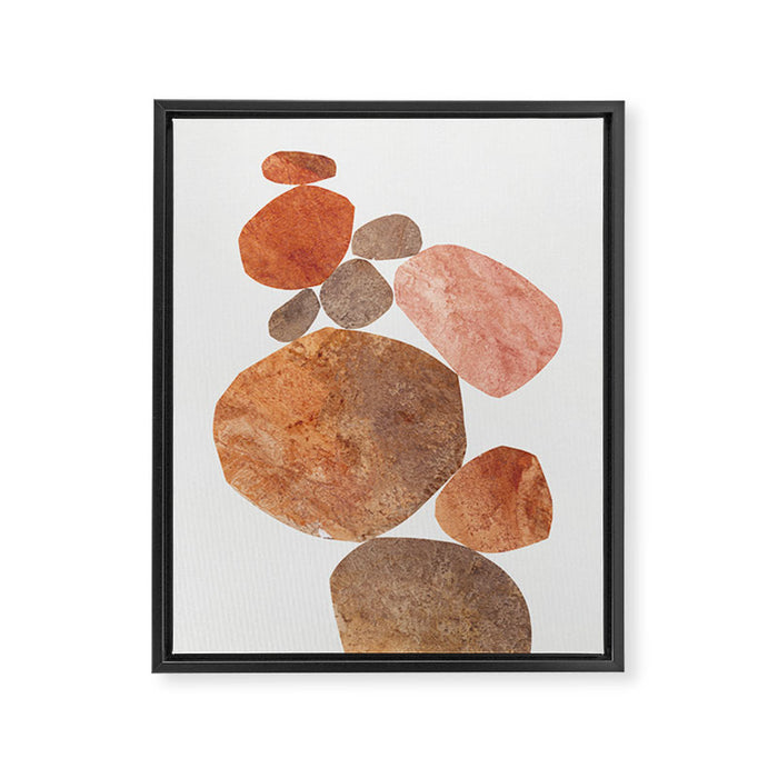Rock Balancing #3 Framed Canvas Print Gallery Image 1