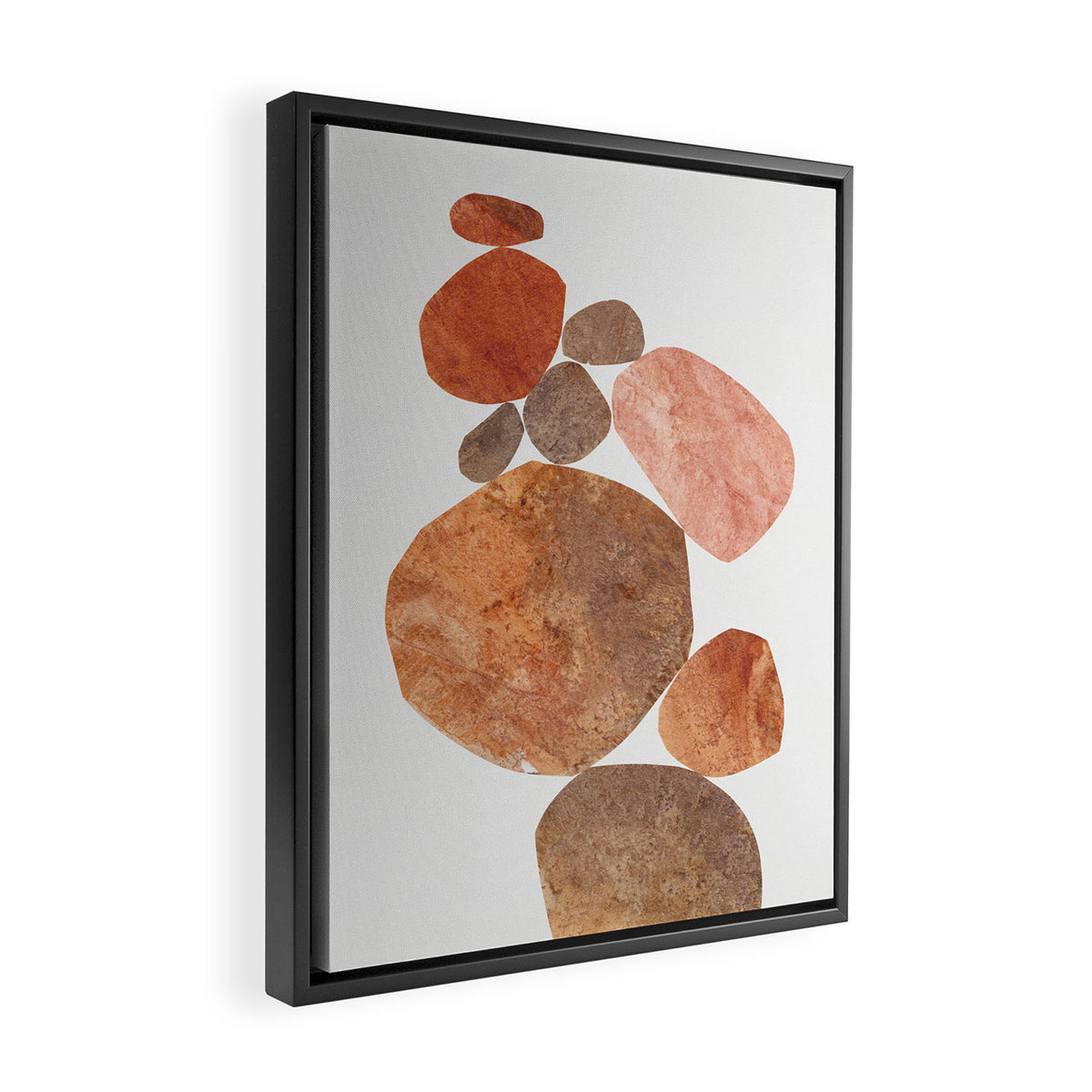 Rock Balancing #3 Framed Canvas Print Gallery Image 2