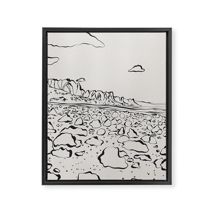 Rocky Desert Framed Canvas Print Gallery Image 1
