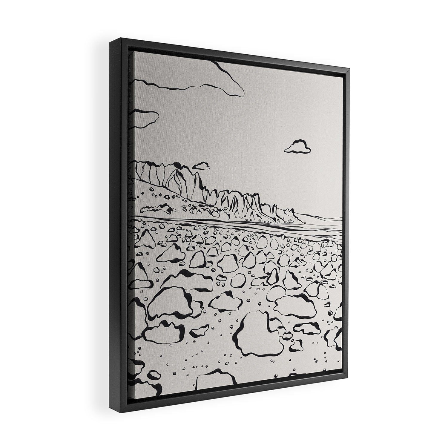 Rocky Desert Framed Canvas Print Gallery Image 2