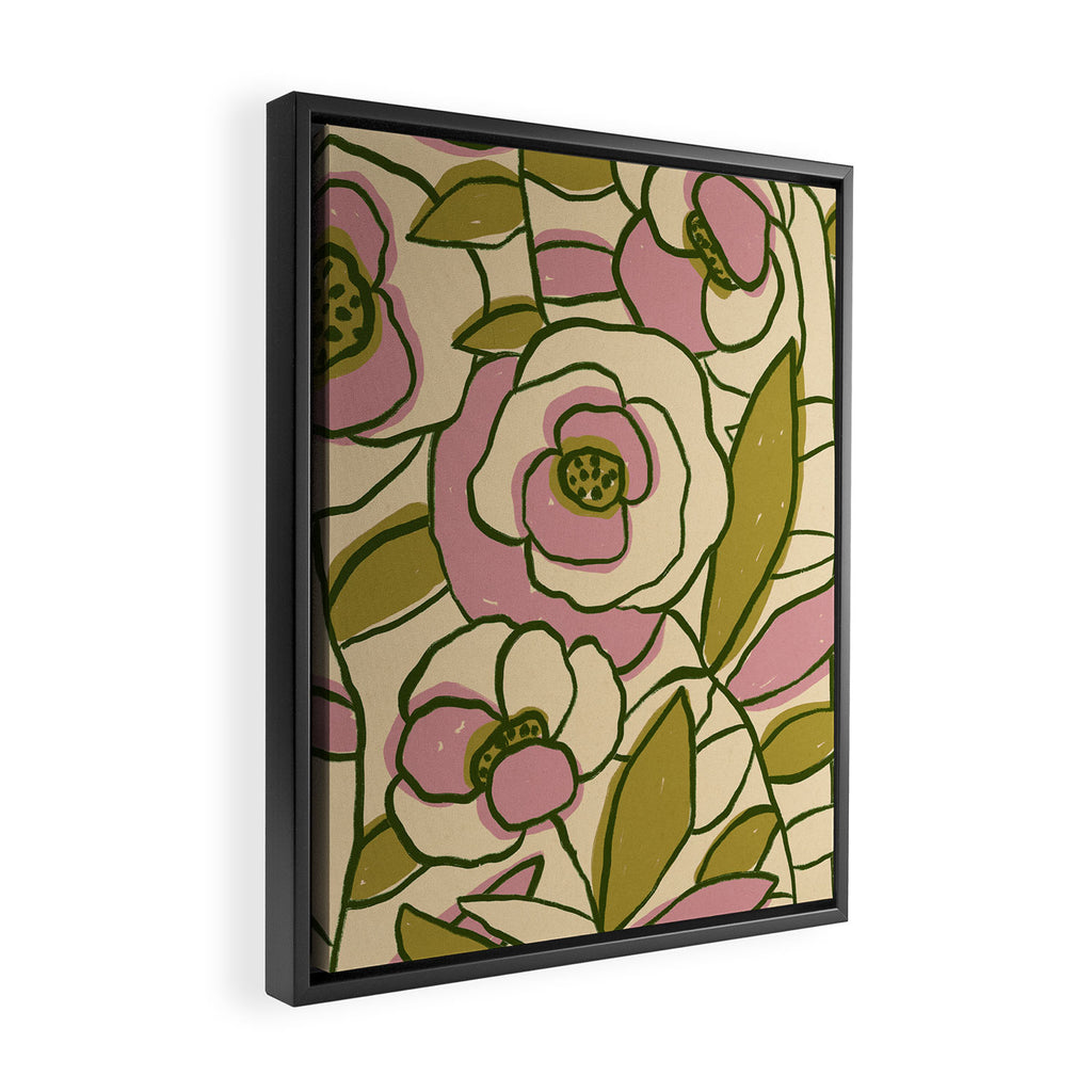 Rose Garden #1 Framed Canvas Print Gallery Image 2