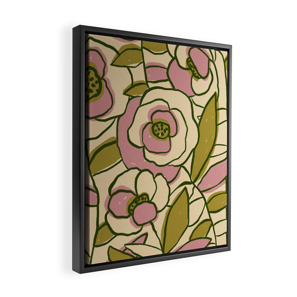 Rose Garden #1 Framed Canvas Print Gallery Image 2