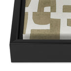 Sage Green Puzzle Framed Canvas Print Gallery Image 3