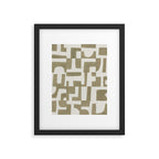Sage Green Puzzle Framed Art Print Gallery Image 5