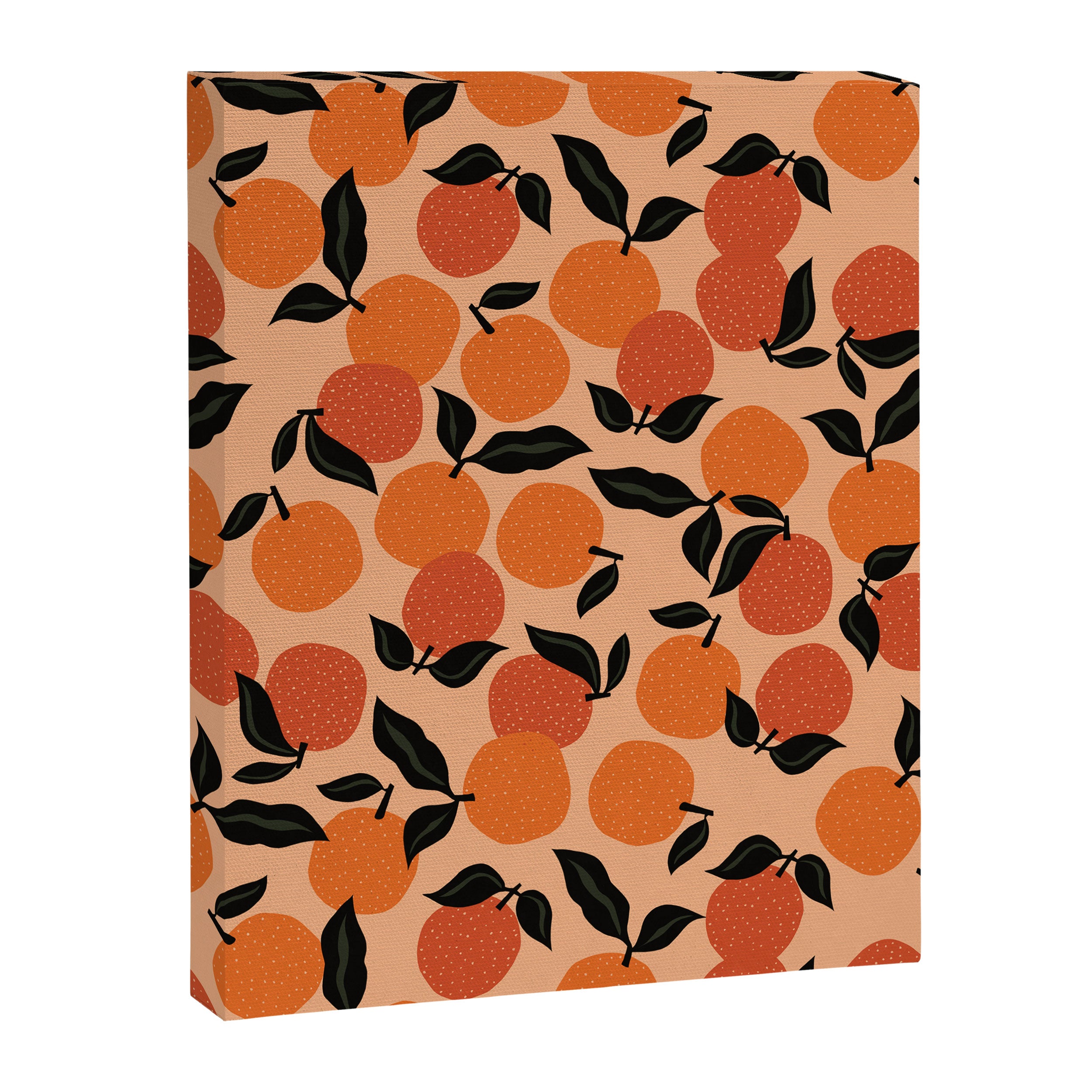 Seamless Citrus Pattern / Oranges Canvas Print Gallery Image 8