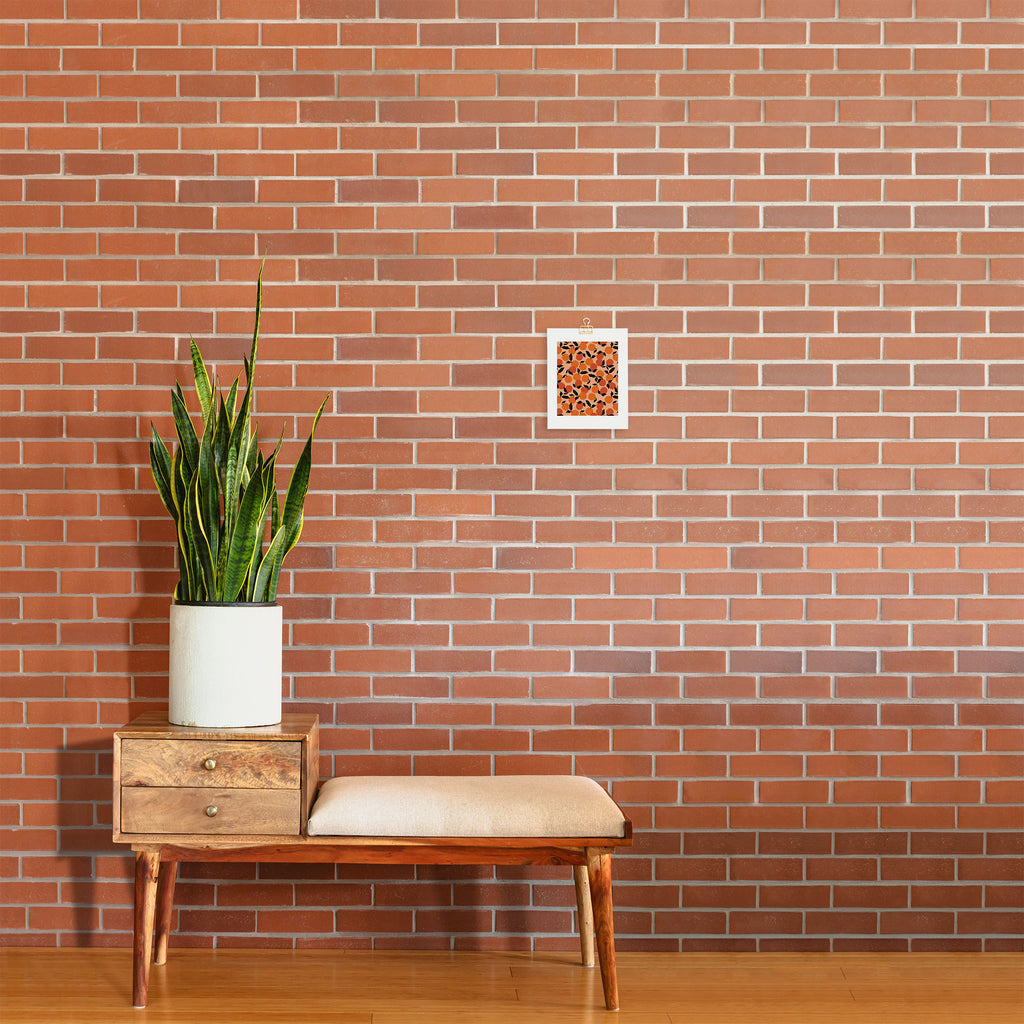 Seamless Citrus Pattern / Oranges Art Print Gallery Image 2