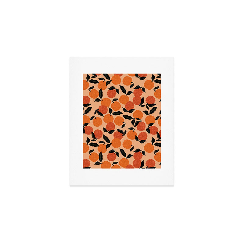 Seamless Citrus Pattern / Oranges Art Print Gallery Image 1