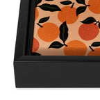 Seamless Citrus Pattern / Oranges Framed Canvas Print Gallery Image 3