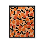 Seamless Citrus Pattern / Oranges Framed Canvas Print Gallery Image 8