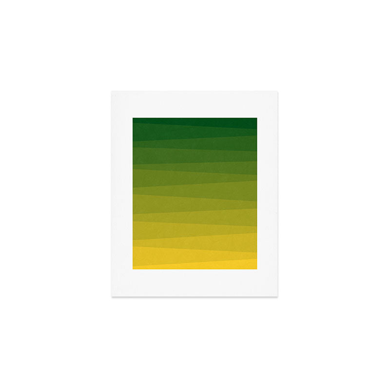 Shades of Grass - Gradient between Lime Green and Bright Yellow Art Print Gallery Image 1