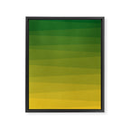 Shades of Grass - Gradient between Lime Green and Bright Yellow Framed Canvas Print Gallery Image 8