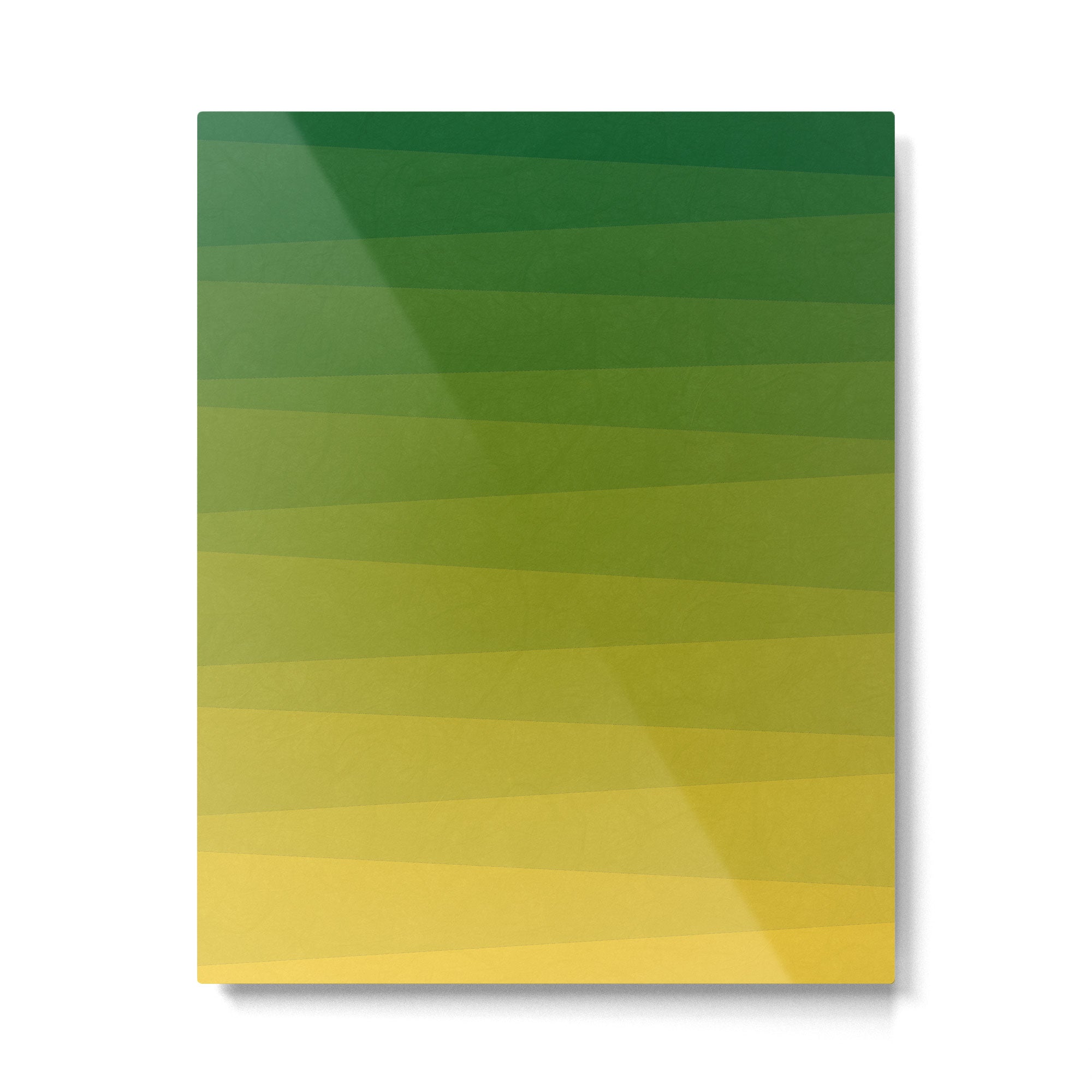 Shades of Grass - Gradient between Lime Green and Bright Yellow Metal Print Gallery Image 6