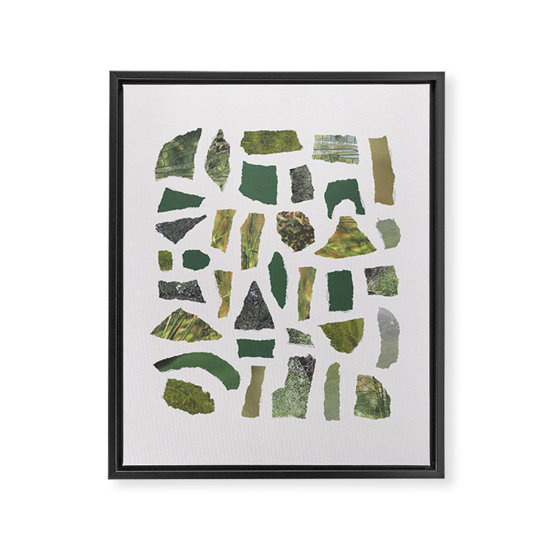 Shades of Green Framed Canvas Print Gallery Image 6