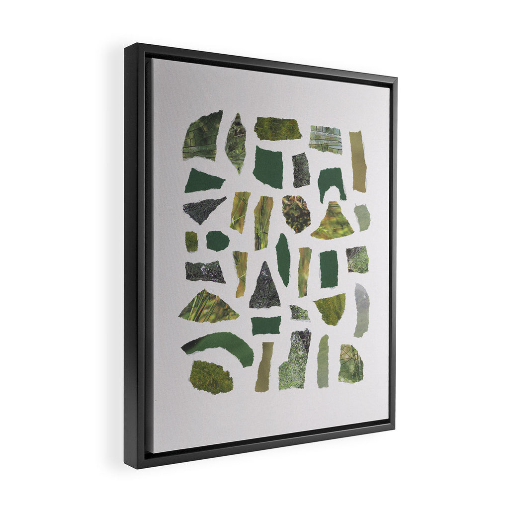 Shades of Green Framed Canvas Print Gallery Image 2
