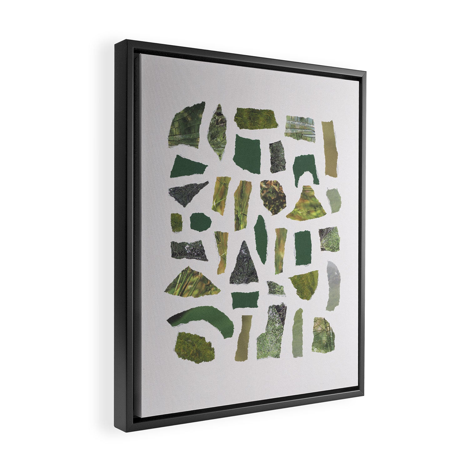 Shades of Green Framed Canvas Print Gallery Image 2