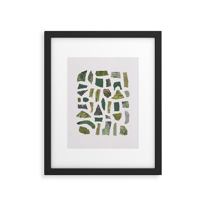 Shades of Green Framed Art Print Gallery Image 1