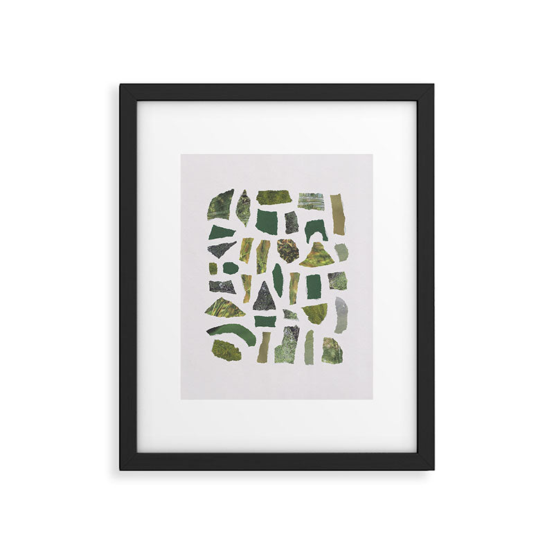 Shades of Green Framed Art Print Gallery Image 5