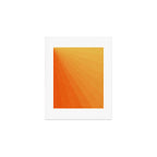 Shades of Sun - Line Gradient Pattern between Light Orange and Pale Orange Art Print Gallery Image 1