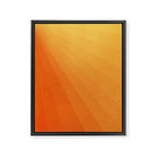 Shades of Sun - Line Gradient Pattern between Light Orange and Pale Orange Framed Canvas Print Gallery Image 6
