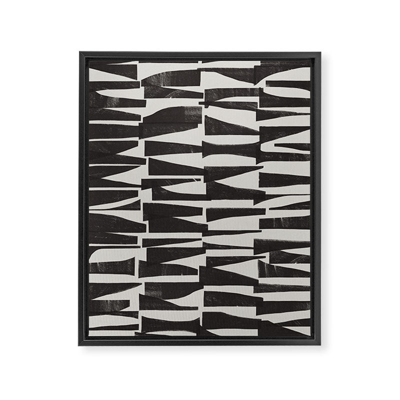 Shapes & Layers #1 Framed Canvas Print Gallery Image 6