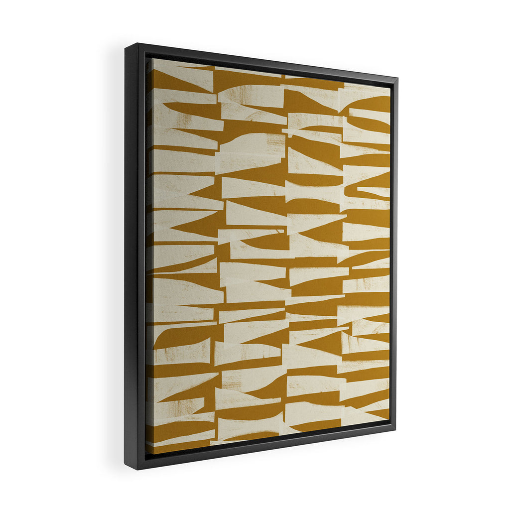 Shapes & Layers #2 Framed Canvas Print Gallery Image 2