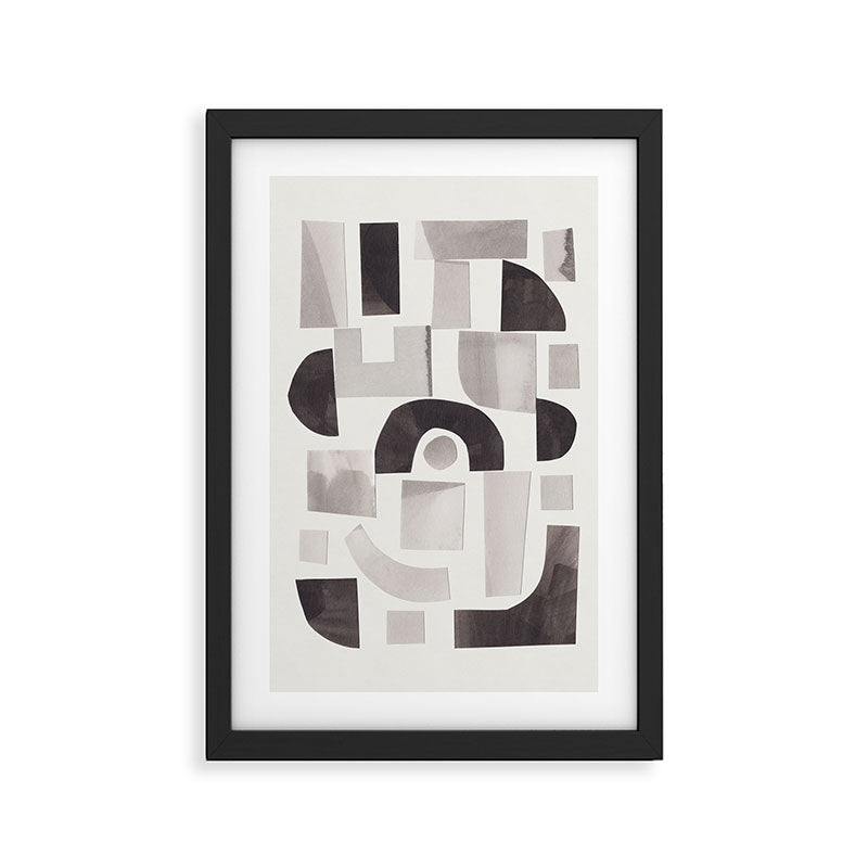 Shapes & Sizes #1 Framed Art Print Gallery Image 2