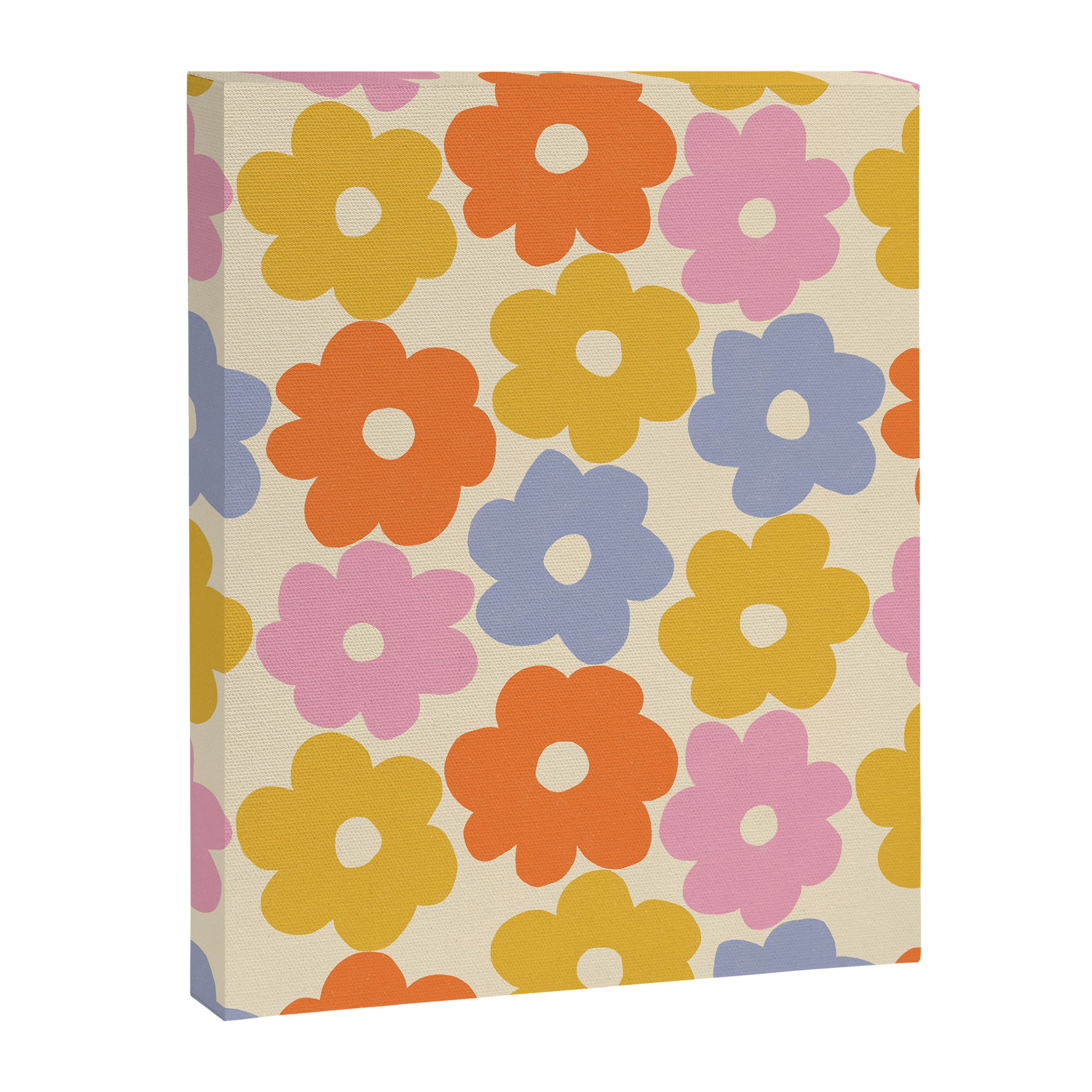 Simple Flower Pattern #1 Canvas Print Gallery Image 6