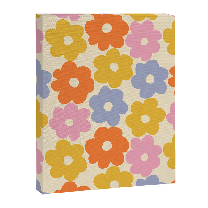 Simple Flower Pattern #1 Canvas Print Gallery Image 1