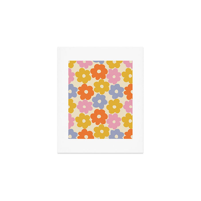 Simple Flower Pattern #1 Art Print Gallery Image 1