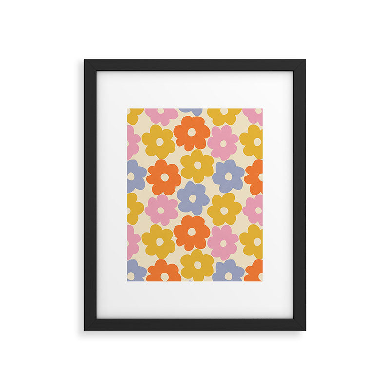 Simple Flower Pattern #1 Framed Art Print Gallery Image 5