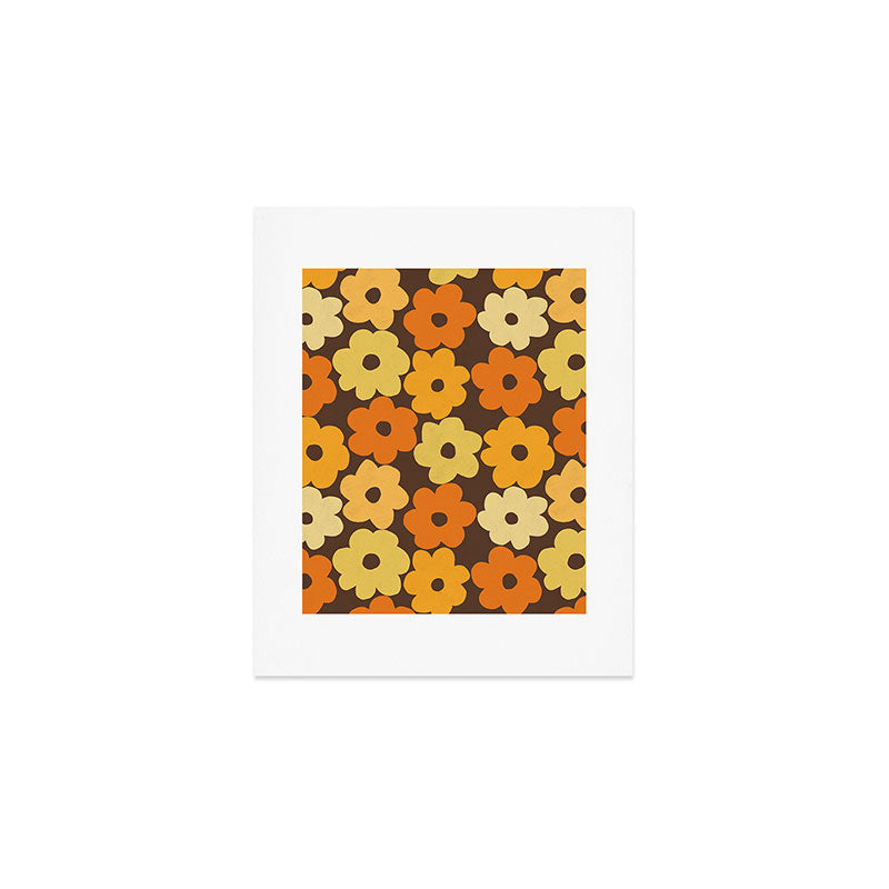 Simple Flower Pattern #2 Art Print Gallery Image 1
