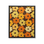 Simple Flower Pattern #2 Framed Canvas Print Gallery Image 6