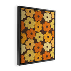 Simple Flower Pattern #2 Framed Canvas Print Gallery Image 2