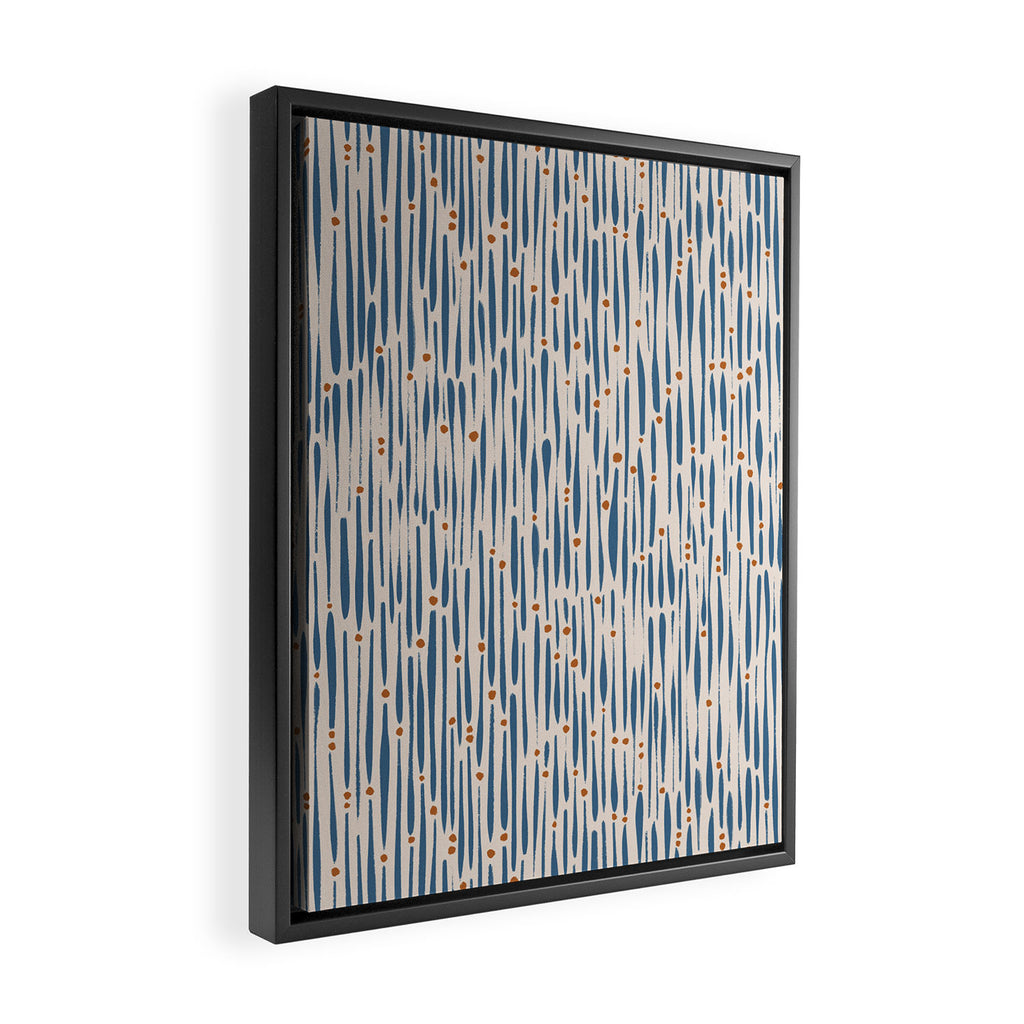 Simple Hand Drawn Pattern #15 Framed Canvas Print Gallery Image 2