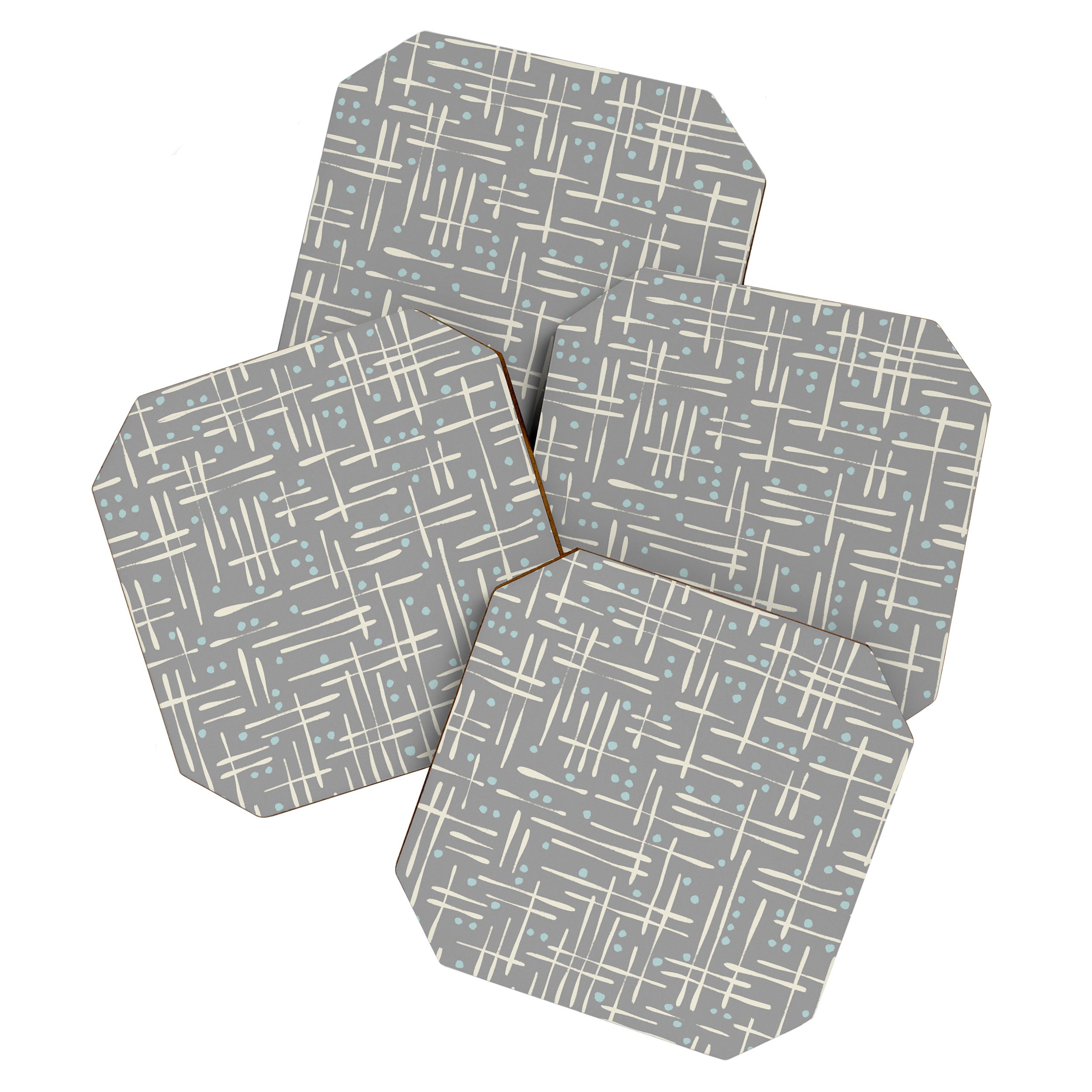 Simple Hand Drawn Pattern #17 Coaster Gallery Image 1