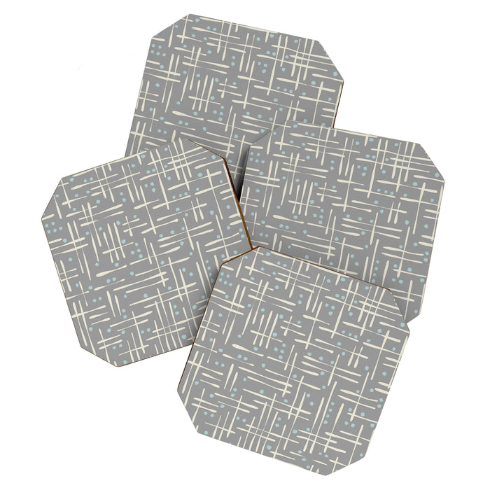 Simple Hand Drawn Pattern #17 Coaster Gallery Image 1