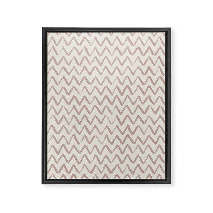 Simple Hand Drawn Pattern #4 Framed Canvas Print Gallery Image 1