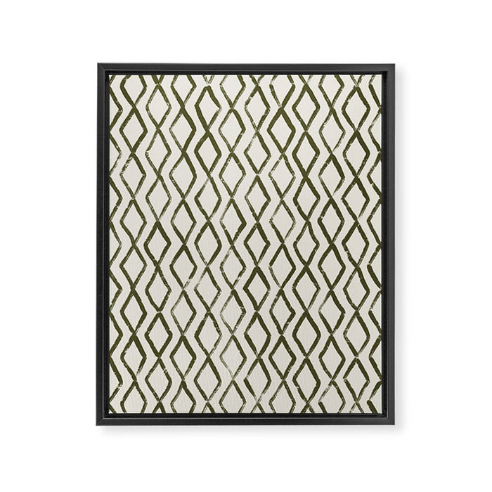 Simple Hand Drawn Pattern #6 Framed Canvas Print Gallery Image 1