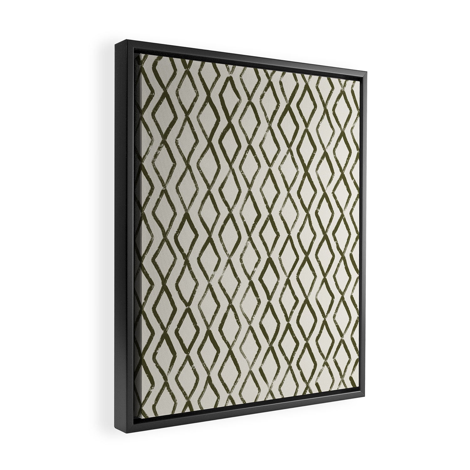 Simple Hand Drawn Pattern #6 Framed Canvas Print Gallery Image 2